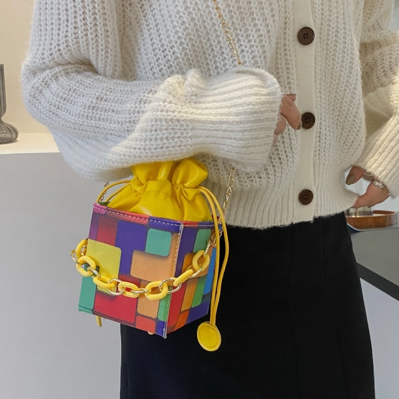 Umhängetasche Würfelspiel – Bild 2